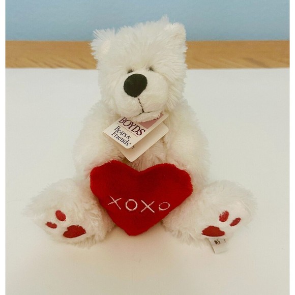 Boyds Bears Lil Wuvie Bear XOXO Valentine's Day Teddy Plush Cuddle Fluff - Picture 13 of 13